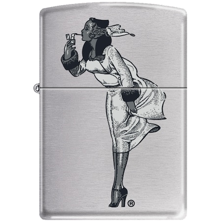 Zippo 2024 Zippo Custom Windy Smokine 2 Surface Satin Chrome ZIP-207CI003199